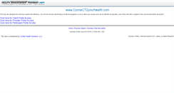 Desktop Screenshot of connect2yourhealth.com