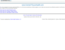 Tablet Screenshot of connect2yourhealth.com